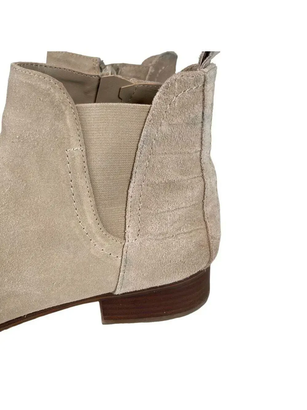 Aldo Torwenflex Chelsea Boots Women 9 Natural Almond Toe Slip On Ankle Boot
